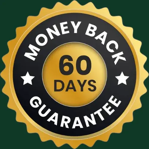 60-day money-back guarantee badge